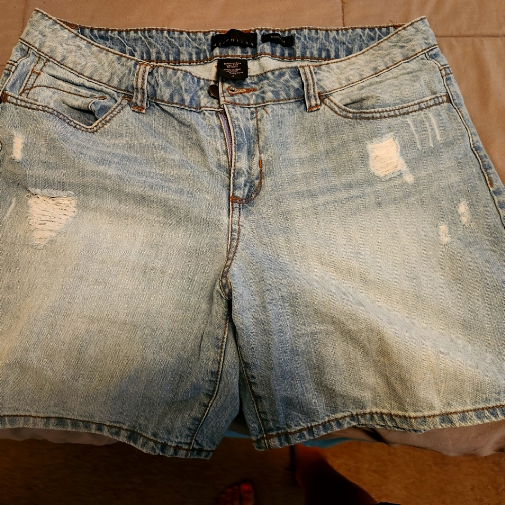 Attention Boyfriend Style Jean Shorts Womens 12